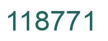 Number 118771 green image