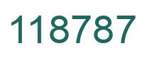 Number 118787 green image