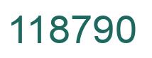 Number 118790 green image
