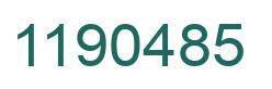 Número 1190485 imagen verde