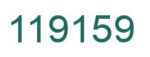 Number 119159 green image