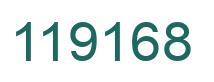 Number 119168 green image