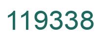 Number 119338 green image