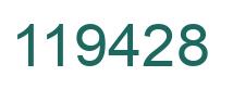 Number 119428 green image