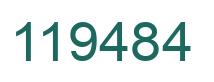 Number 119484 green image