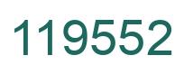 Number 119552 green image