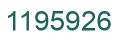 Number 1195926 green image