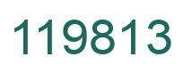 Number 119813 green image