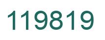 Number 119819 green image