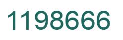 Number 1198666 green image