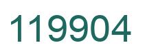 Número 119904 imagen verde