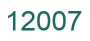 Zahl 12007 grün bild