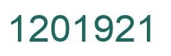 Number 1201921 green image