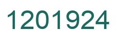 Número 1201924 imagen verde