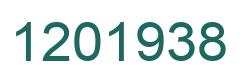 Número 1201938 imagen verde