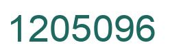 Number 1205096 green image