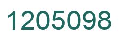 Número 1205098 imagen verde