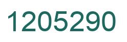 Number 1205290 green image