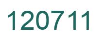 Número 120711 imagen verde