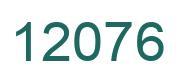 Number 12076 green image