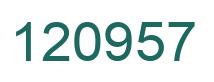 Número 120957 imagen verde