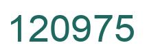 Number 120975 green image