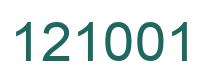 Número 121001 imagen verde