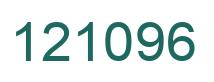 Number 121096 green image