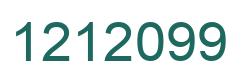Number 1212099 green image