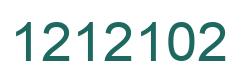 Number 1212102 green image