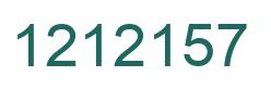 Number 1212157 green image