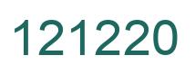 Number 121220 green image