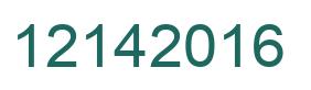 Number 12142016 green image