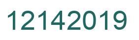 Número 12142019 imagen verde