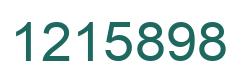 Number 1215898 green image