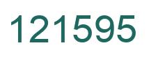 Number 121595 green image