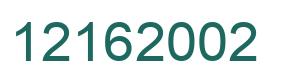 Número 12162002 imagen verde