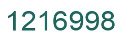 Número 1216998 imagen verde