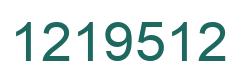 Número 1219512 imagen verde