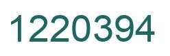 Número 1220394 imagen verde