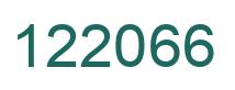 Number 122066 green image
