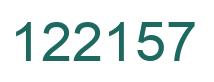 Number 122157 green image