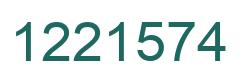 Número 1221574 imagen verde