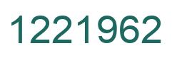 Número 1221962 imagen verde