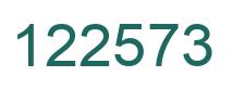 Number 122573 green image