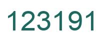 Número 123191 imagen verde