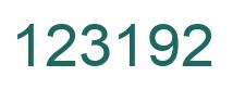 Número 123192 imagen verde