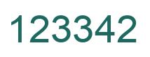 Número 123342 imagen verde