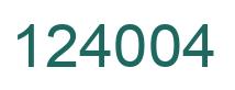Número 124004 imagen verde