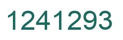 Number 1241293 green image